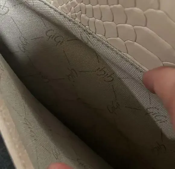 GiGi New York Catie Crossbody in Bone Python Embossed Leather - Picture 5 of 6